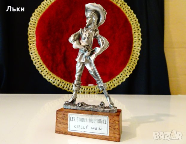 Статуетка от калай,фигура на Атос,мускетар. , снимка 6 - Статуетки - 41899771