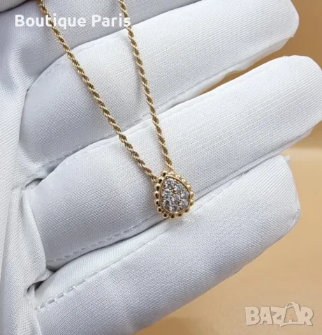 Boucheron Serpenti колие с мойсанити, снимка 2 - Колиета, медальони, синджири - 49994880