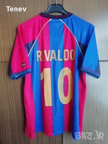 FC Barcelona Rivaldo футболна тениска фланелка Ривалдо Барселона размер М  , снимка 2 - Тениски - 41970108