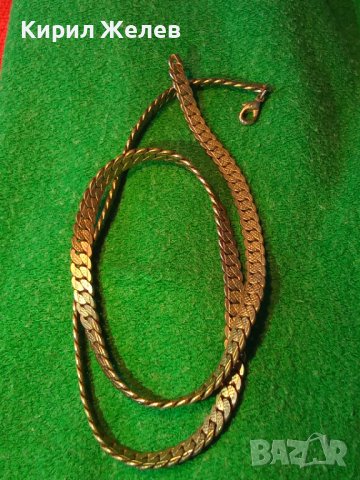 СТАР СРЕБРИСТ БРОНЗОВ ЛАНЕЦ РЕТРО ВИНТИДЖ АРТ ПЛЕТКА подходящ и за КЮСТЕК 10915, снимка 4 - Антикварни и старинни предмети - 35271983