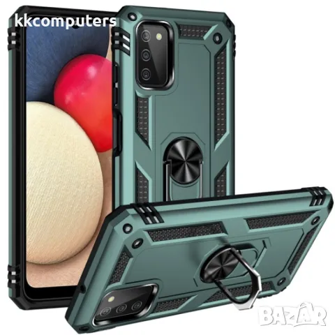 Samsung Galaxy A03s Удароустойчив Ring Holder Калъф и Протектор, снимка 7 - Калъфи, кейсове - 48611206