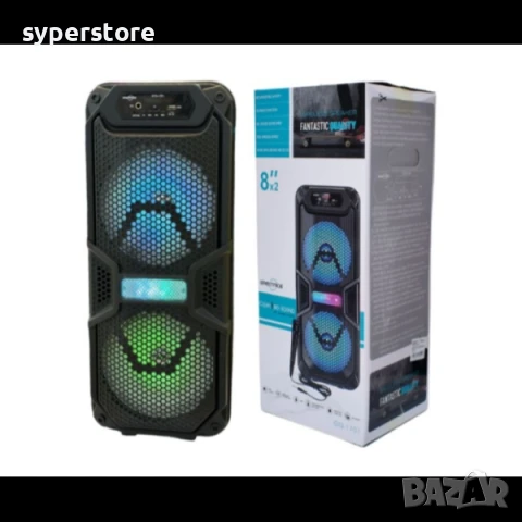 🔊 Тонколона преносима, Bluetoot, караоке, Digital One SP01113, gts-1701, 2x8", безжична, блутут, ка, снимка 4 - Bluetooth тонколони - 50793510