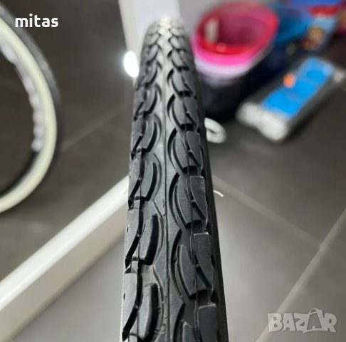 Велосипедна гума KENDA Eurotrek (28 x 1.25) (32-622), бели бордове, снимка 3 - Части за велосипеди - 40890561