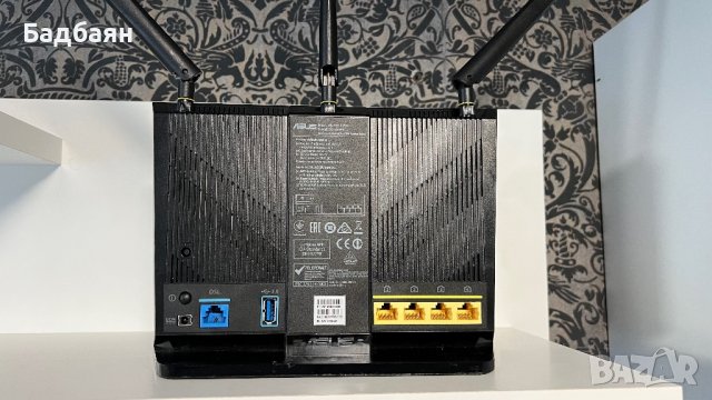 ASUS DSL-AC68U безжичен рутер , снимка 3 - Рутери - 40553239