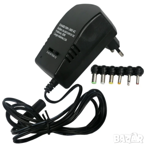 Универсален захранващ адаптер 30W 3-12V DC, снимка 5 - Друга електроника - 51236254