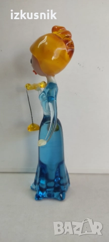 Стъклена фигурка Зодия Везни от Jaroslav Brychta, снимка 4 - Колекции - 52955463