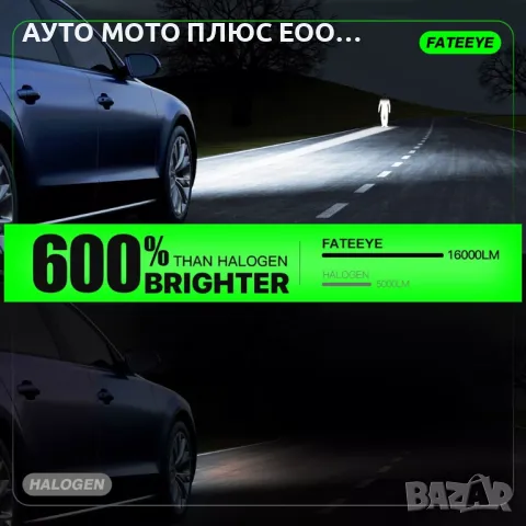 70W LED Мини Диодни крушки H7, 12V, Canbus +300% Светлина., снимка 7 - Аксесоари и консумативи - 48921100