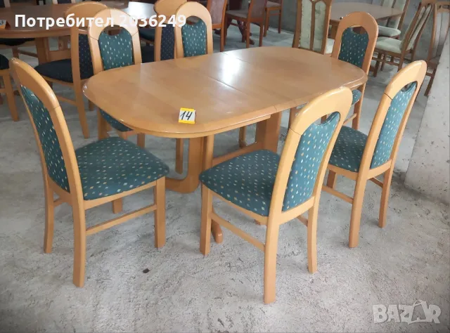 Комплект разтегателна маса с 6 стола- Автомат
, снимка 1