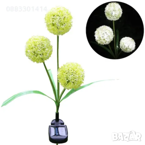 Соларно Глухарче LED лампа , снимка 4 - Соларни лампи - 49475687