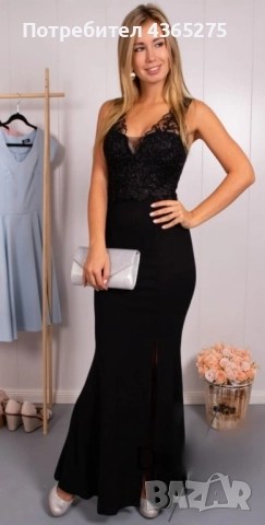 Специално за вас Дами 🥰🥰🥰🥰Дълга елегантна рокля с богата бродерия, снимка 3 - Рокли - 49384562