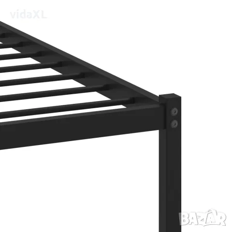 vidaXL Метална рамка за легло, без матрак, опушен дъб, 160x200 см, снимка 8 - Спални и легла - 56147484
