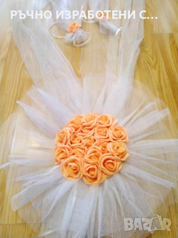 Сватбена украса за кола, снимка 1