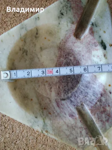 Мраморен пепелник, снимка 6 - Декорация за дома - 50192597