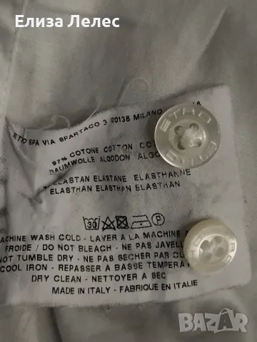 ETRO памучна риза размер S, снимка 5 - Ризи - 49701632