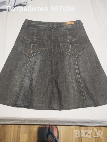 дънкова пола - Л размер, снимка 3 - Поли - 50988037