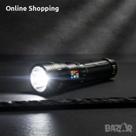 Фенер COBA CB-W518 с LED акумулаторна батерия и обхват 3 км