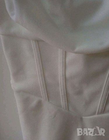 Уникална бяла рокля тип корсет НЕ ПРОЗИРА, снимка 8 - Рокли - 41067208