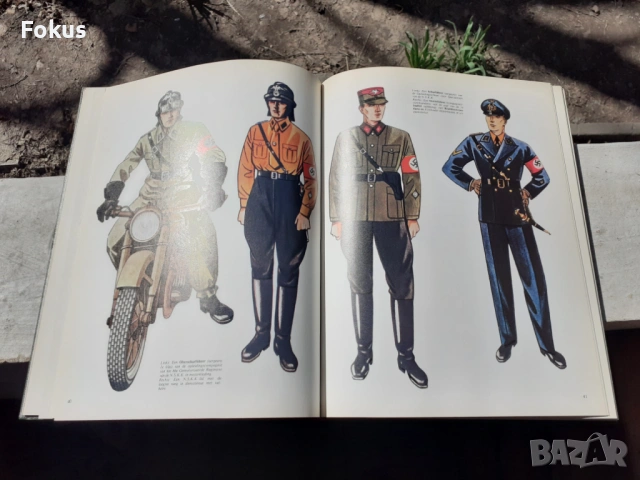 Немска книга ВСВ Трети райх Вермахт униформа, снимка 5 - Антикварни и старинни предмети - 53771832