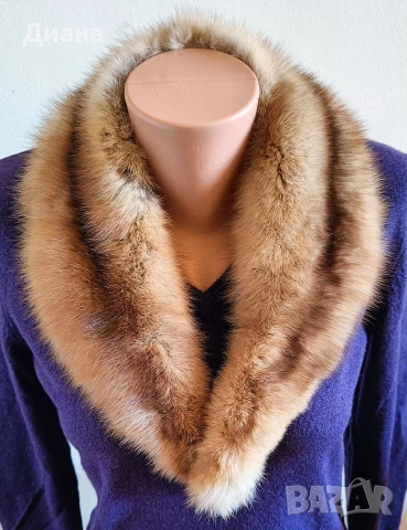 Кожени яки от сребърна лисица,кафява лисица и норка, снимка 15 - Шалове - 31254954