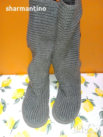 UGG Australia N 38 плетени високи ботуши, снимка 5 - Дамски ботуши - 53360369