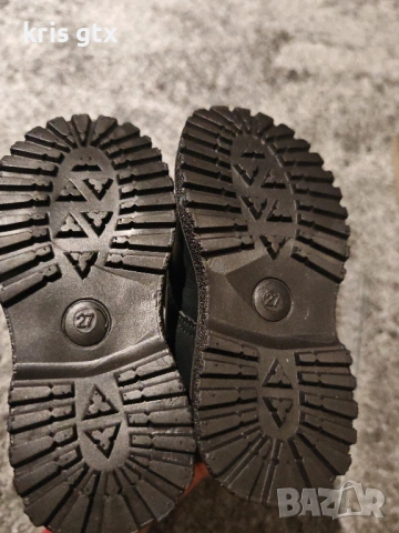 Нови детски боти 27 номер – черни еко кожа, цип, снимка 6 - Детски боти и ботуши - 53484687