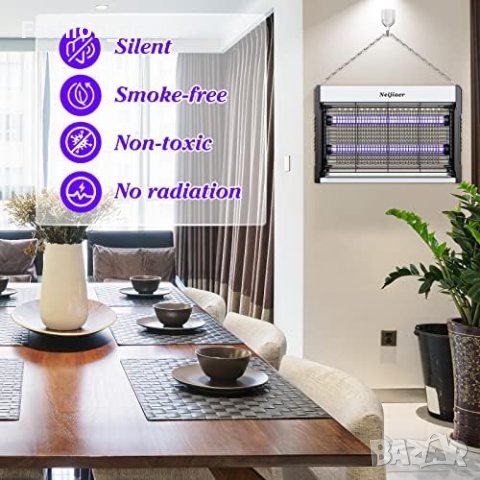 Нова Преносима Лампа срещу Комари и Мухи - 3200v Убиец насекоми, снимка 2 - Други стоки за дома - 42552215