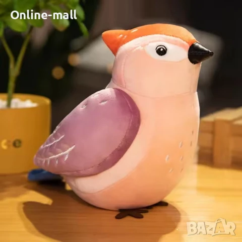 Плюшена играчка Врабче, 25см, Плюшена Птичка- мека и цветна, снимка 8 - Плюшени играчки - 51138383