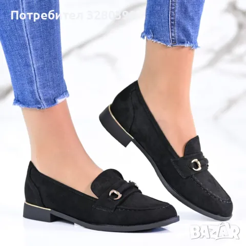 Дамски мокасини в черен цвят модел: A4302-1 BLACK, снимка 2 - Дамски ежедневни обувки - 50071241