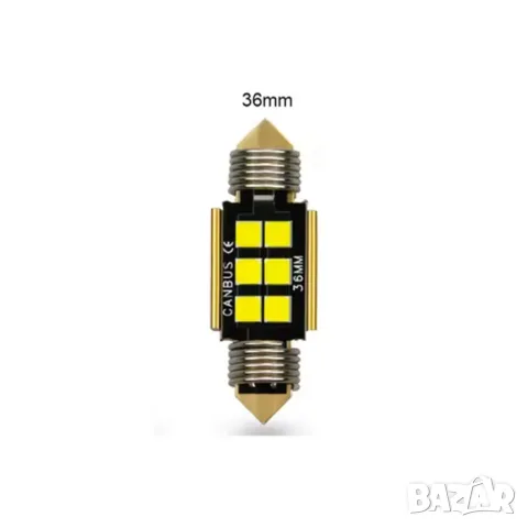 LED крушки софитни 36mm CANBUS 12V 2 броя, снимка 3 - Аксесоари и консумативи - 55865003