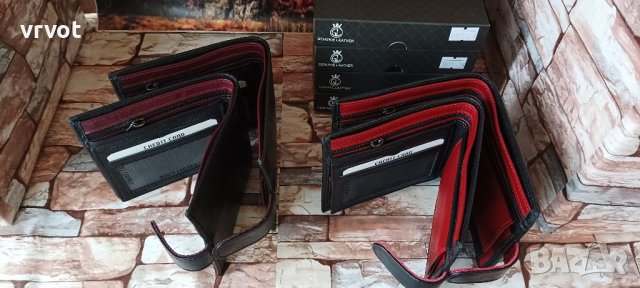 Луксозен портфейл от висококачествена естествена кожа - GENUINE LEATHER, снимка 2 - Романтични подаръци - 40274859