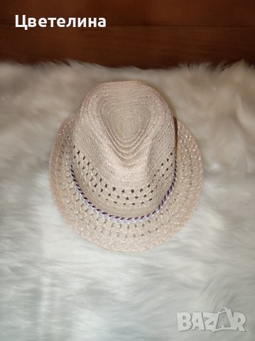 Дамска сламена шапка за плаж в розово , снимка 2 - Шапки - 42634037
