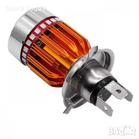 Крушка за мотор, Лед, H4 , 12V, 3000lm, 9W, снимка 3 - Аксесоари и консумативи - 40020458