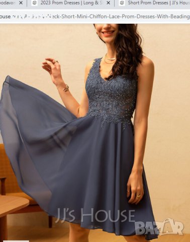 Нова бална рокля в син цвят, снимка 7 - Рокли - 40548050