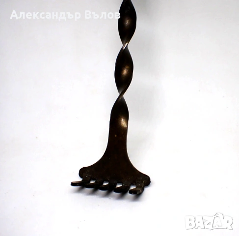 Стар Интрумент Цветя Саксии Лопатка Гребло Метал, снимка 6 - Колекции - 53119228