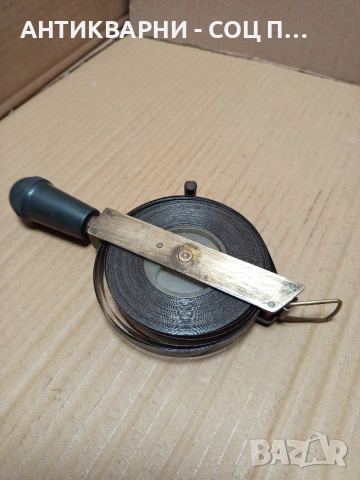 Соц Стара Българска Метална Дълбокомерна Рулетка 0.800кг. НОМЕР 670., снимка 5 - Антикварни и старинни предмети - 53344082