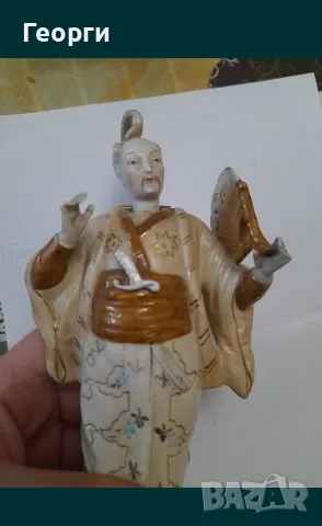 Стара порцеланова статуетка, снимка 7 - Антикварни и старинни предмети - 50125536