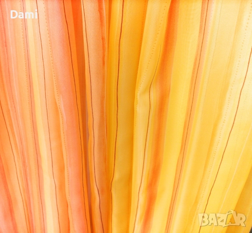 Тънко перде органза 245х140 с ленти за окачване комплект 2 броя, снимка 14 - Пердета и завеси - 52973650