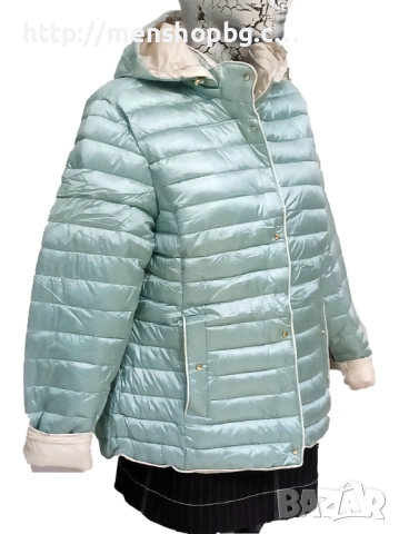 Двулицево пролетно яке - зелено, снимка 2 - Якета - 53639505