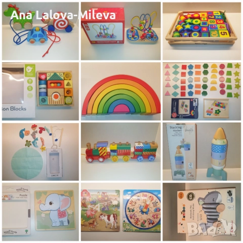 Дървени образователни играчки