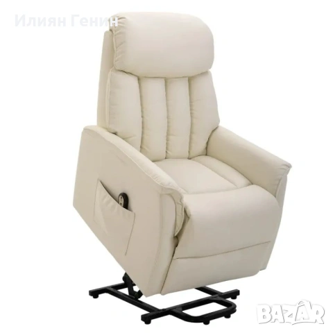 Електрически ТВ стол с регулируема облегалка HOMCOM с асистент за повдигане