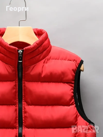 Червен топъл елек, уникекс, снимка 8 - Якета - 51606169