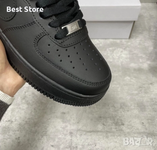 Nike Air Force 1 Черни Дамски Маратонки 36-40 Номер, снимка 5 - Маратонки - 52735891