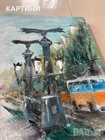Венелин Петров картина - “Орлов мост”, снимка 3 - Картини - 49552923
