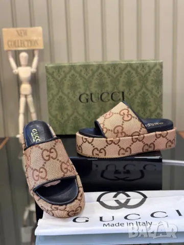 чехли на платформа gucci , снимка 2 - Чехли - 49276511