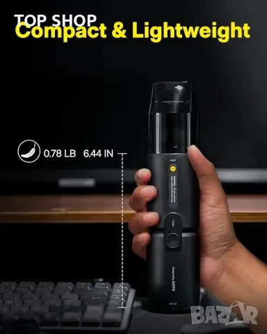 Безжична ръчна прахосмукачка HOTO, настолна прахосмукачка,, снимка 5 - Прахосмукачки - 48792776