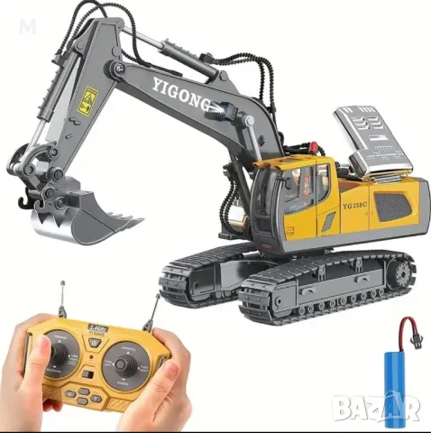 БАГЕР RC играчка🕹️ 1:20 2.4GHz Метална лопата!, снимка 3 - Електрически играчки - 50035207