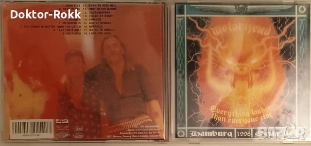 Motorhead - неофициални дискове и оригинален двоен диск , снимка 8 - CD дискове - 52821440