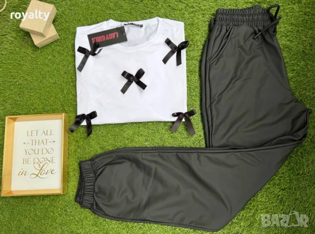 Памучни дамски комплекти , снимка 2 - Спортни екипи - 49754830