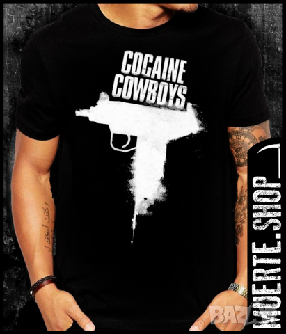 Тениска с щампа COCAINE COWBOYS