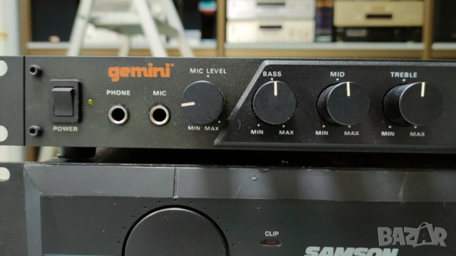 Предусилвател Gemini PA - 700 и крайно стъпало Samson servo - 170, снимка 4 - Ресийвъри, усилватели, смесителни пултове - 52501481